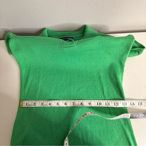 Ralph Lauren Hunter Jumper Equestrian Tennis Knit Polo Dress Green - Picture 10 of 10